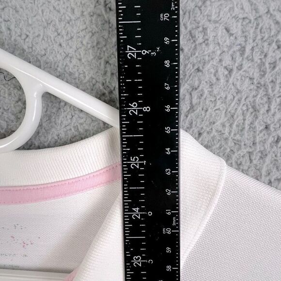 LILLY PULITZER WOMENS POLO GOLF SHIRT WHITE SIZE L - Picture 6 of 9